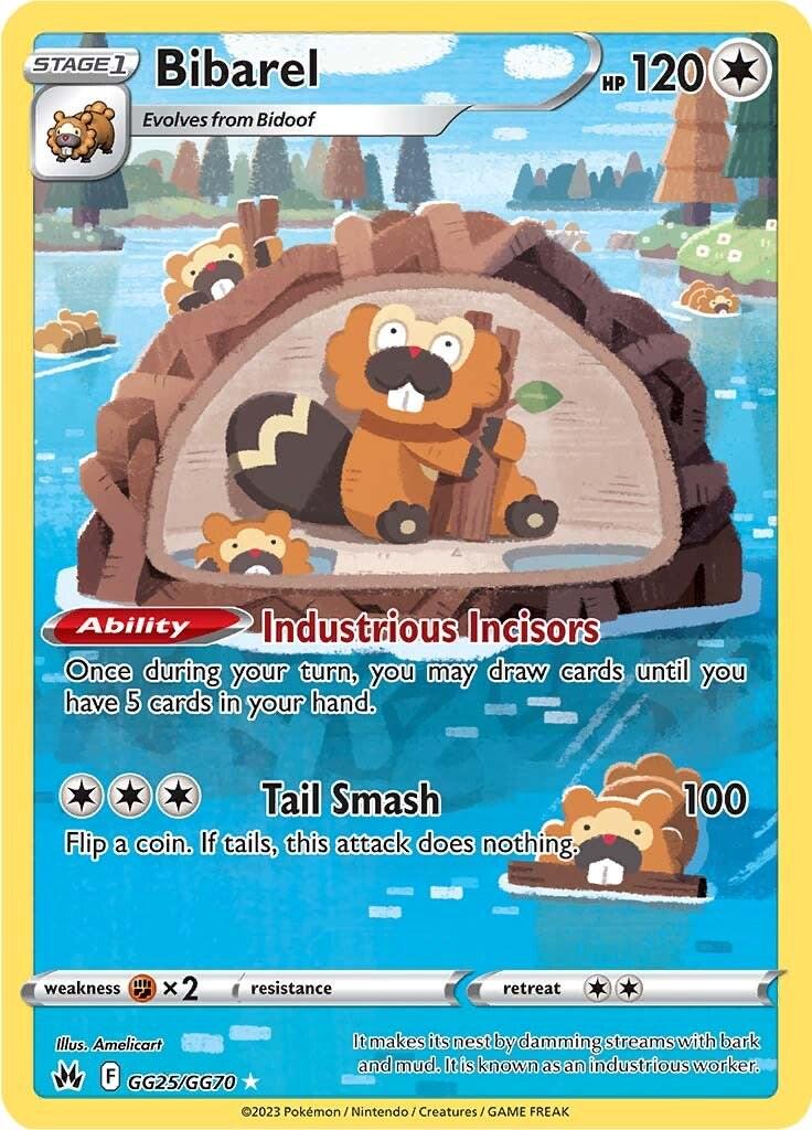 Crown Zenith Bibarel Pokémon card
